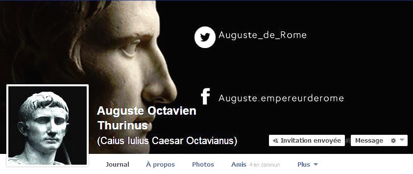 Auguste Facebook et Tweeter