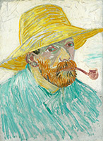 VanGogh-Autoportraitavecpipeetchapeaudepaille