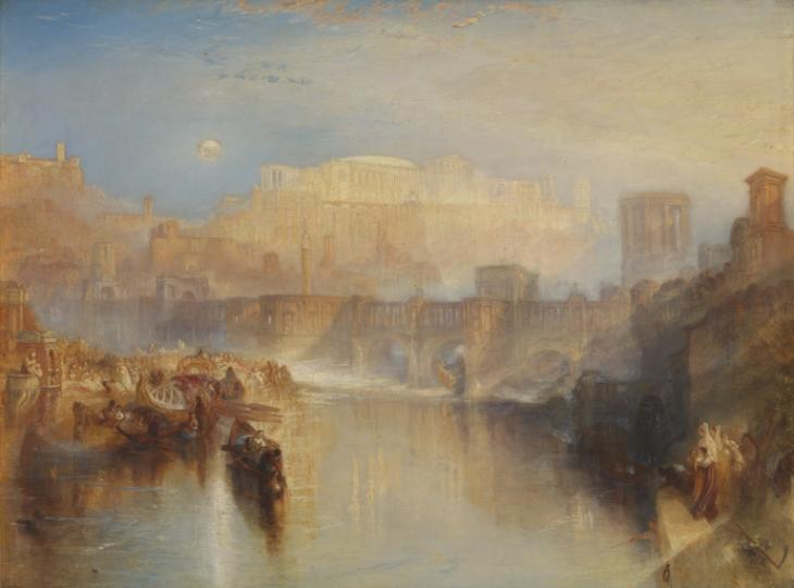 Ancient Rome; Agrippina Landing with the Ashes of Germanicus exhibited 1839 by Joseph Mallord William Turner 1775-1851