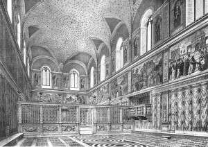 Cappella_sistina,_ricostruzione_dell'interno_prima_degli_interventi_di_Michelangelo,_stampa_del_XIX_secolo